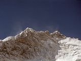 12 14 Lhotse Shar, Lhotse Middle, And Lhotse Main Close Up From Everest East Base Camp In Tibet Lhotse is the fourth highest mountain in the world at 8516m. The 1921 British Everest Expedition named the peak Lhotse, which was a direct translation from the Tibetan for South Peak (of Everest). The three jagged peaks of Lhotse were brilliantly clear beginning with Lhotse Shar (8400m) on the left, Lhotse Middle (8413m) and the Lhotse main summit on the right. Lhotse was first climbed by a Swiss expedition in May 1956, Lhotse Shar by an Austrian team in 1970, and it was only in 2001 that a Russian expedition climbed Lhotse and managed the difficult traverse along the 1km ridge to Lhotse Middle.